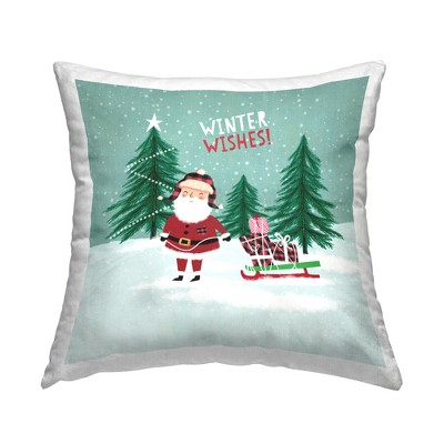 Stupell Industries Winter Wishes Santa Gift Sled