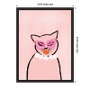Amanti Art Cat in Pearls by Kendra Dandy Canvas Wall Art Print Framed 18 x 24-in. - 4 of 4