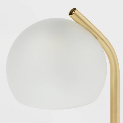 White Frosted Ceramic Candle Lamp Warmer with Brass Stand