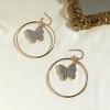 SOHI Women's Crystal Silver Casual Drop Earrings - 2 of 4