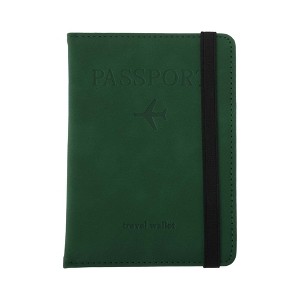 Unique Bargains Strap Design RFID Blocking Passport Cover 1 Pc - 1 of 4