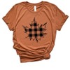 Simply Sage Market Women's Buffalo Plaid Leaf Short Sleeve Graphic Tee - 2 of 2