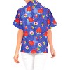 LA LEELA Women's Casual Beach Hawaiian Blouses Shirt Hawaii Blouse Short Sleeve Dress Tops Tee Button Down Summer Shirts for Women - 2 of 4
