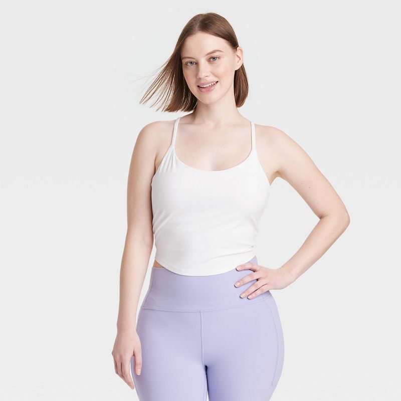 Women's Everyday Soft Cami Cropped Tank Top - All In Motion™, 3 of 6