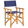 vidaXL Director's Chairs 2 pcs Solid Acacia Wood Blue - 2 of 4