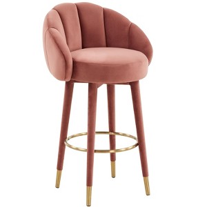 TOV Furniture Myla Velvet Swivel Stool - 1 of 4