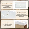 Whisen Modern Floating Bathroom Storage Cabinet Bathroom Vanity with Ceramic Sink and Left Side Storage - 4 of 4