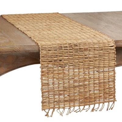 72" x 14" Water Hyacinth Dining Table Runner - Saro Lifestyle