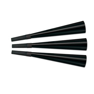 Beistle 9" Foil Horns Black 30/Pack 88092-BK - 1 of 1
