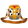 Disney Vegan Leather Cross Body Backpack for Men and Women with Adjustable Strap, Toy Story Woody Doll Chest with Back Close Up Brown - 4 of 4