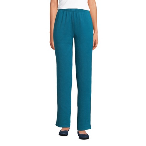 Lands' End Women's Sport Knit High Rise Elastic Waist Pull On Pants - X  Large - Baltic Teal Twill : Target