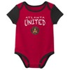 MLS Atlanta United FC Infant Girls' 3pk Bodysuit - 4 of 4