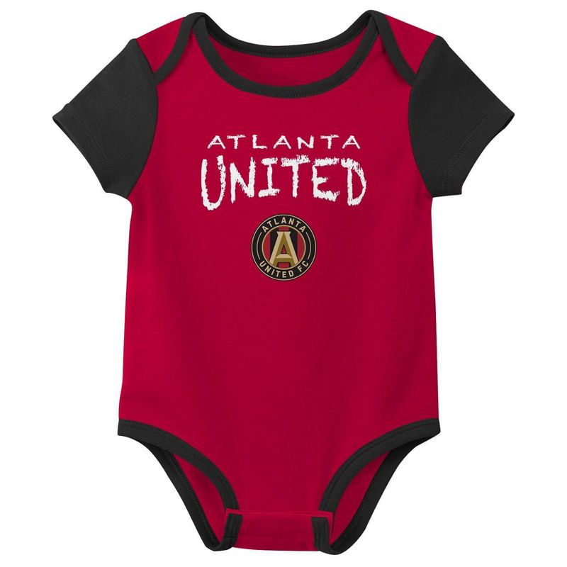 MLS Atlanta United FC Infant Girls&#39; 3pk Bodysuit, 4 of 5