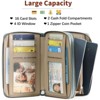 FATMOON Women’s Wallet - RFID Blocking Leather Wallet with Removable Wristlet Strap - Double Zip Card Holder for Everyday Use & Travel - 4 of 4
