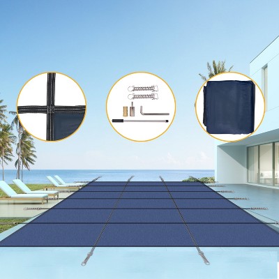 Inground Pool Safety Cover, Safety Pool Covers, Weather-Resistant Winter Swimming Pool Cover for Children & Pets, Triple Stitched for High Strength