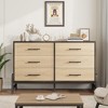 ODK 6 Dresser for Bedroom, 52" Wide Drawer with Large Storage Space, Freestanding Wooden Closet Storage Dresser Chest for Living Room, Bedroom - 3 of 4