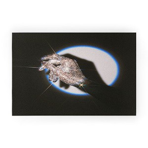 Samantha Hearn Vintage Shiny Disco Hand Welcome Mat - society6 - 1 of 3