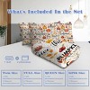 Pumpkin Autumn Leaves Design Quilt Set 3 Pieces King Size All Seasons Bedding Quilt Bed Set with 2 Pillowcases for Kids Teens Adults - 2 of 4
