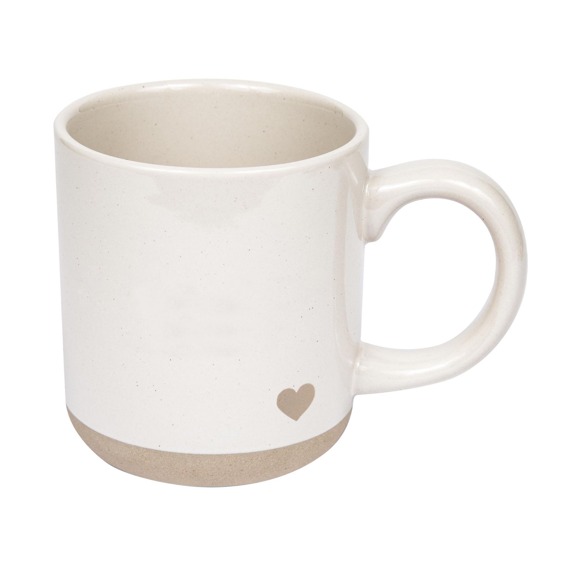 Sweet Water Decor Heart Stoneware Coffee Mug -14oz
