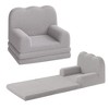 GustoWave 2-in-1 Toddler Couch Fold Out Sofa, Convertible Sofa to Lounger with Wave Design, Foam Kids Chair - 3 of 4