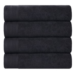 Honeycomb Waffle Border Cotton Medium Weight Towel Set by Blue Nile Mills - 1 of 4