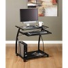 Calico Designs L Cart Compact Computer Cart with Storage and Keyboard Shelf - 2 of 4