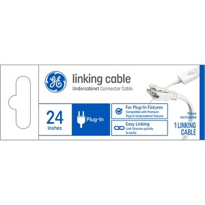 GE Household Lighting 24'' 2 Wire Linking Cable for Plug-In Undercabinet Fixtures - 1 of 3