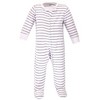 Touched by Nature Infant Organic Cotton Zipper Sleep and Play 3pk, Gray Woodland - 2 of 4