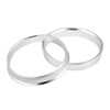 Unique Bargains 2.21inch ID Aluminum Alloy Car Hub Centric Rings Wheel Bore Center Spacer Silver Tone 4 Pcs - 4 of 4