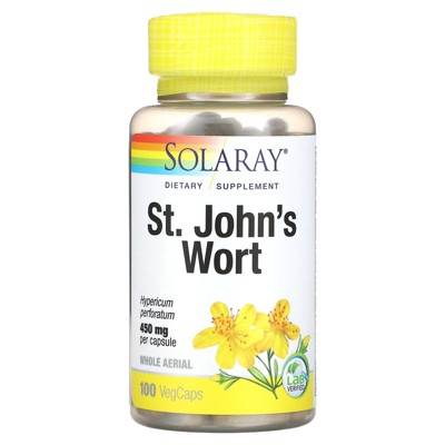 Solaray St. John's Wort, 450 mg, 100 VegCaps