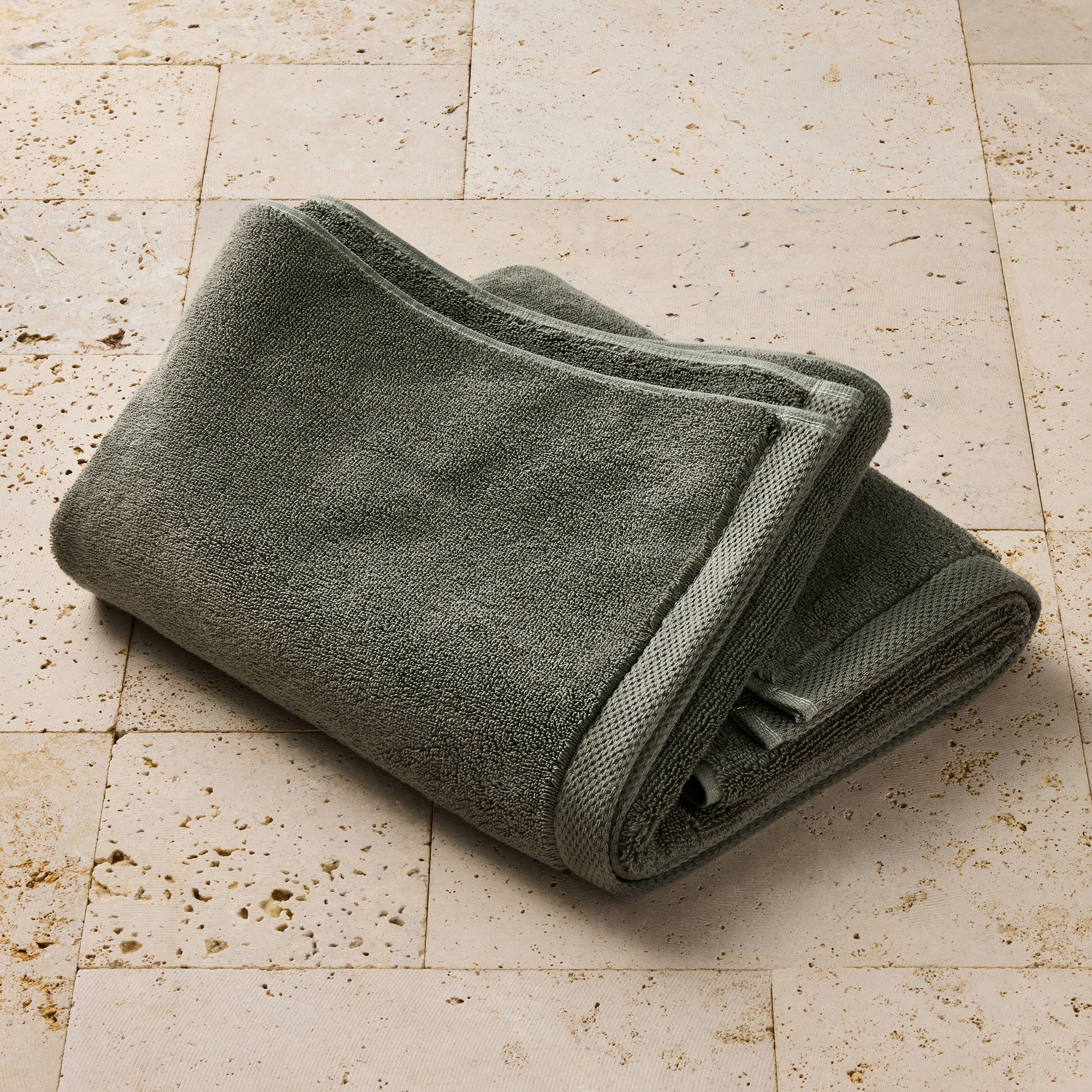 Organic Bath Towel Olive - Casaluna™
