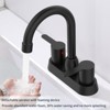 PAGED Bathroom Faucet 2 Handles Bathroom Sink Faucet with Deck Mounted, 3 Hole Faucet for Bathroom - 4 of 4