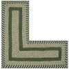 Newport Braid Collection 100% Polypropylene Stripe Pattern Reversible Indoor Utility Rug - Better Trends - 2 of 3