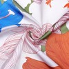 INSPIRE CHIC Women's Floral Printed Satin Square Flowers Silky Neck Scarves 1Pc - 4 of 4