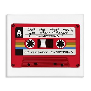 Stupell Industries With The Right Music Vintage Cassette Canvas Art - 1 of 4
