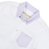 Hope & Henry Boys'  Short Sleeve Jersey Polo with Seersucker Trim, Infant - 2 of 4