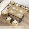 brafabhome Corner Dining Table Set with Storage Bench and Storage Stool,47 Inch Rustic Breakfast Nook Table Set for Kitchen and Dining Room,Beige - 4 of 4