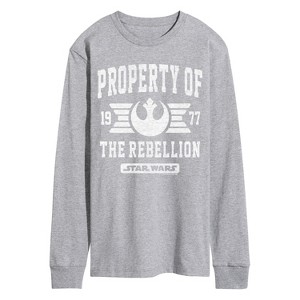 Men's - Star Wars - Property Of Rebellion Long Sleeve Graphic T-Shirt - 1 of 3