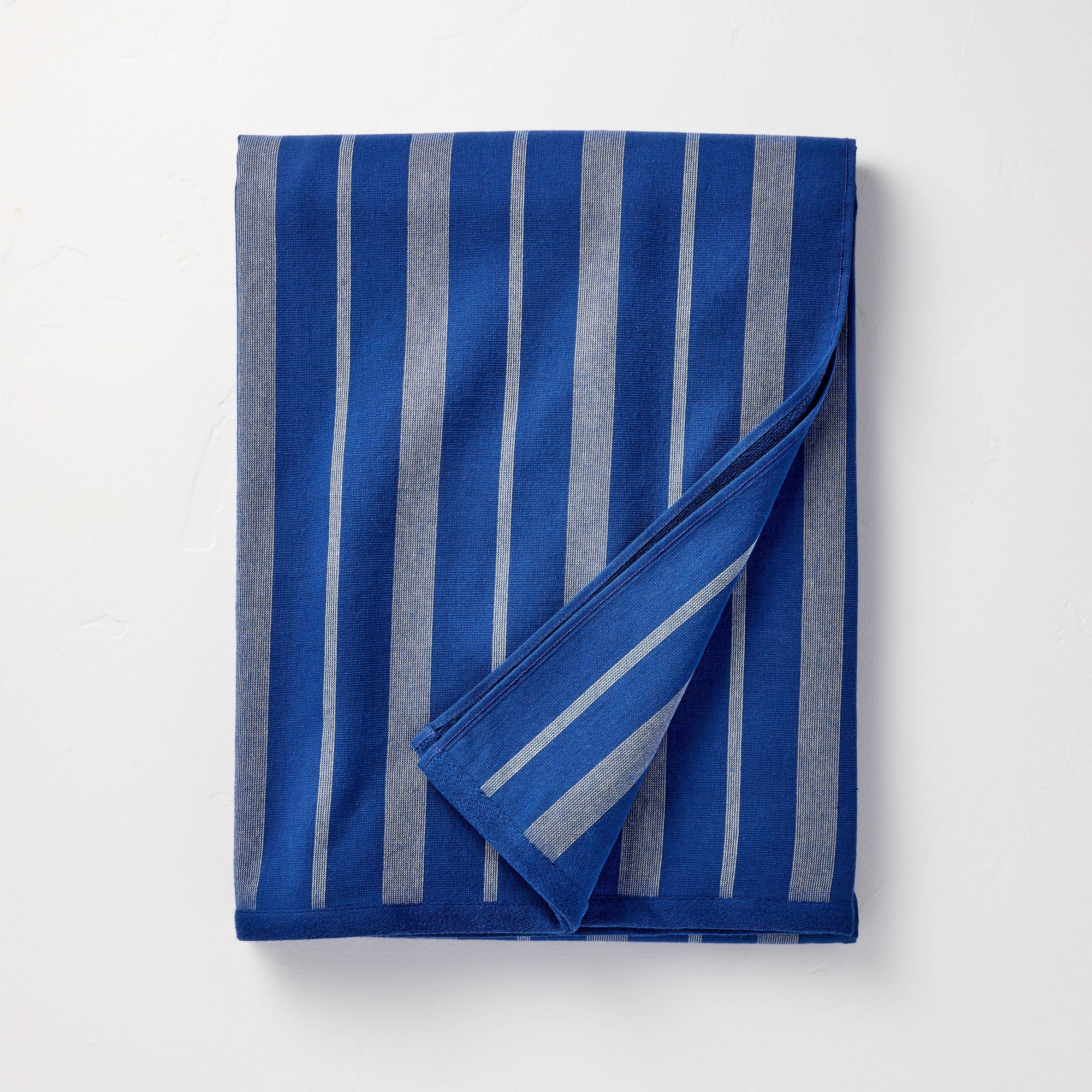 65"x65" Oversized Beach Towel Blue Striped - Hearth & Hand™ with Magnolia