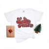 Simply Sage Market Women's Distressed Feelin' Festive Short Sleeve Garment Dyed Tee - 3 of 4