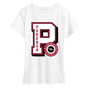 Women's - Pokémon - Pokémon Collegiate Letter Short Sleeve Graphic T-Shirt - 1 of 4