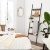 VASAGLE Blanket Ladder, 5-Tier Ladder Shelf, Wall-Leaning Rack, Steel, Scarves, Industrial Style, Rustic Brown and Black - 2 of 4