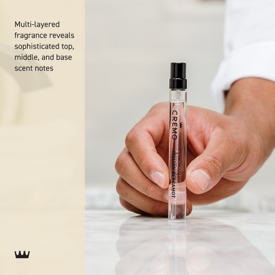 Cremo Cologne - Italian Bergamot - 0.33 fl oz: Spray, Fresh Scent, Trial Size