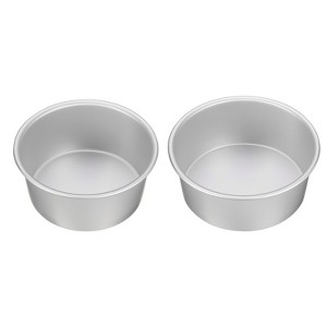 Unique Bargains Aluminum Alloy Nonstick Removable Bottom High Temperature Resistant Round Cake Pan 1 Set - 1 of 4