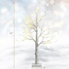 Costway Set of 2 Pre-lit White Twig Birch Tree Battery Powered 2FT for Christmas - 4 of 4