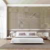 Dovelina 2 Wood Slat Acoustic Panels for Wall and Ceiling - 3D Fluted Sound Absorbing Panel with Wood Finish - 2 of 4