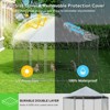 XBRIGH 6.8x6.8 FT Extra Large Outdoor Dog Kennel,Heavy Duty Outdoor Dog Enclosure with Waterproof and Security Lock,Galvanized Link Hexagonal Dog Cage - 3 of 4