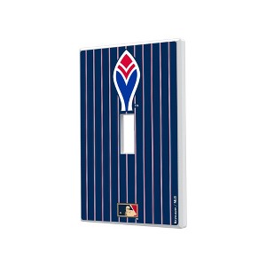 MLB Cooperstown East Teams Pinstripe Hidden-Screw Light Switch Plate for Single Toggle - 1 of 4