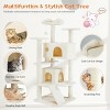 FURNIinspire Pet Tower Multi-Functional Cat Tree House Detachable Cat Climbing Frame, Pet Furniture Cat Accessories, Beige, 19.7"*19.7"*46" - 4 of 4