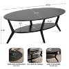Kate and Laurel Nylah Oval Coffee Table - 2 of 4